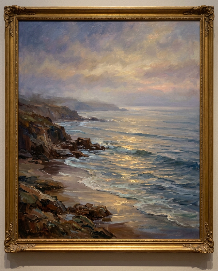 The Quiet Between Waves oil painting by Michelle MacKinnon